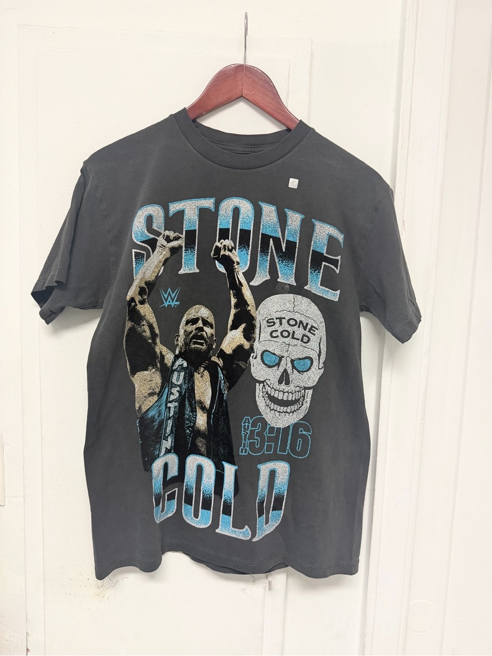 Stone Cold Black Graphic Tee - 'Stone Cold' 3:16 cotton Men's Shirt size S y2k